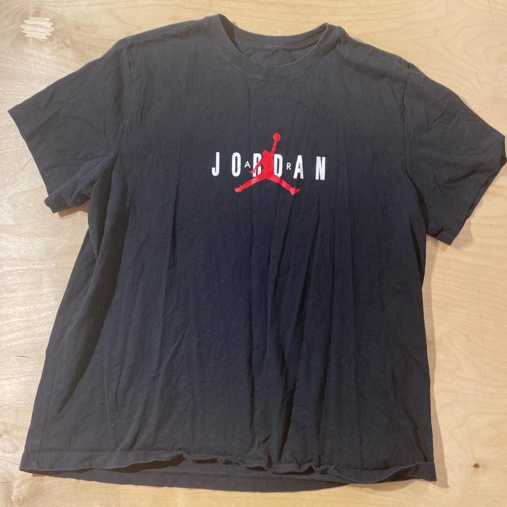 Jordan Black Graphic T-Shirt for Men XXL (PW) - Picture 4 of 10